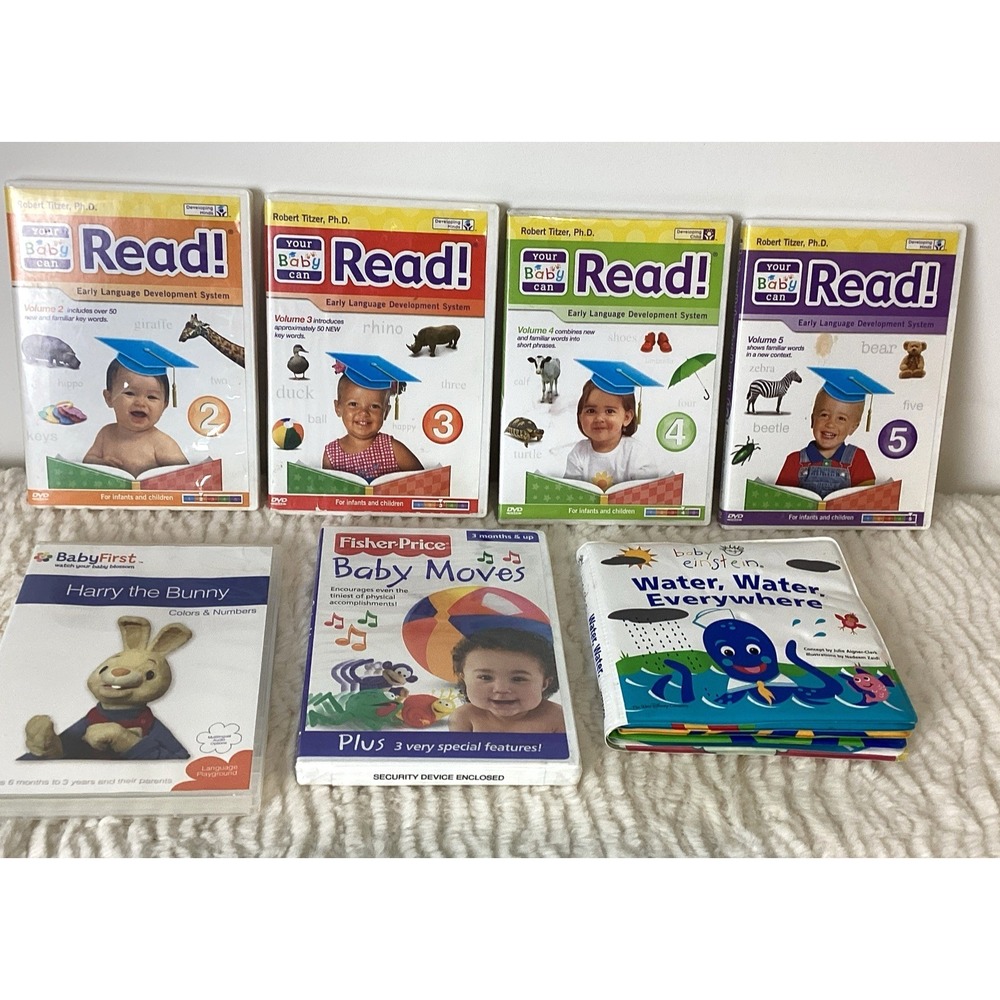 Your Baby Can Read Interactive Early Learning DVDs 2-5, Baby Moves Baby Einstein
